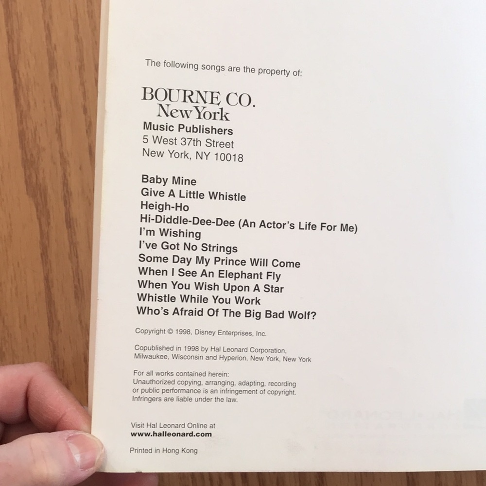 Disney Song Book - Picture 5 of 11